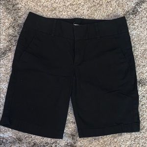 Black J.Crew Factory Frankie Bermuda Shorts